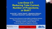 Dose Reduction with less Projections or Lower Tube Current